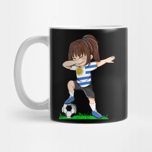 Soccer Uruguay Jersey  Uruguay Flag Football Girls Dab Mug